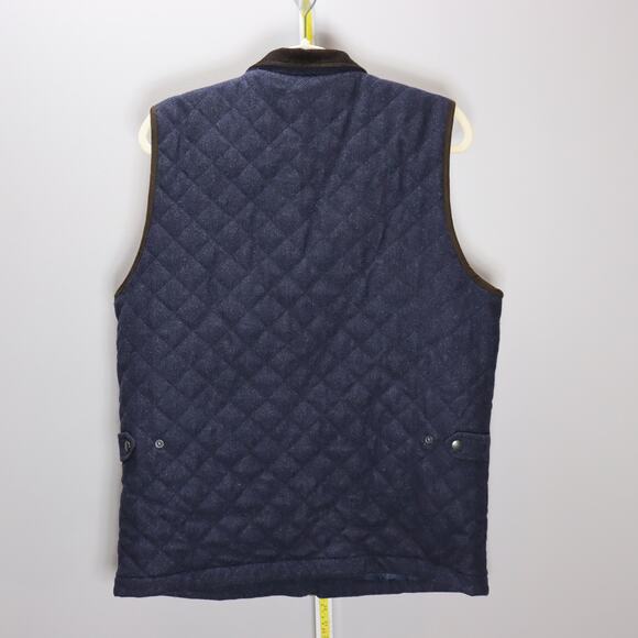 Jos. A. Bank Reserve Quilted Wool Blend Vest Men’s Large - Picture 2 of 4